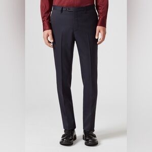 PAL ZILERI Mens Flat Front Wool Pants